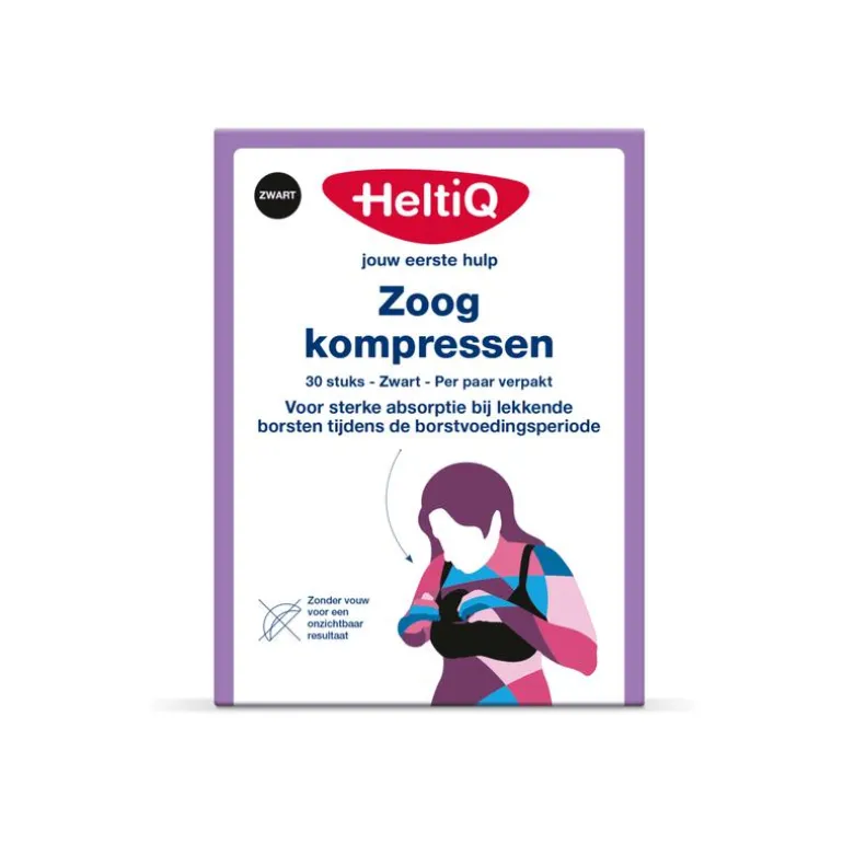 HeltiQ Zoogkompressen Zwart