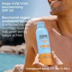 ISDIN Transparent Zonnebrand Spray Wet Skin SPF50 250 ML