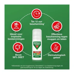 Jungle Formula Anti Muggenroller Maximum 50% DEET 50 ML