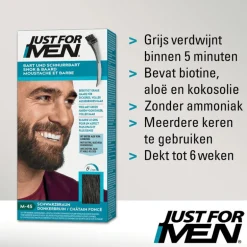 Just For Men Snor & Baard Donkerbruin M45