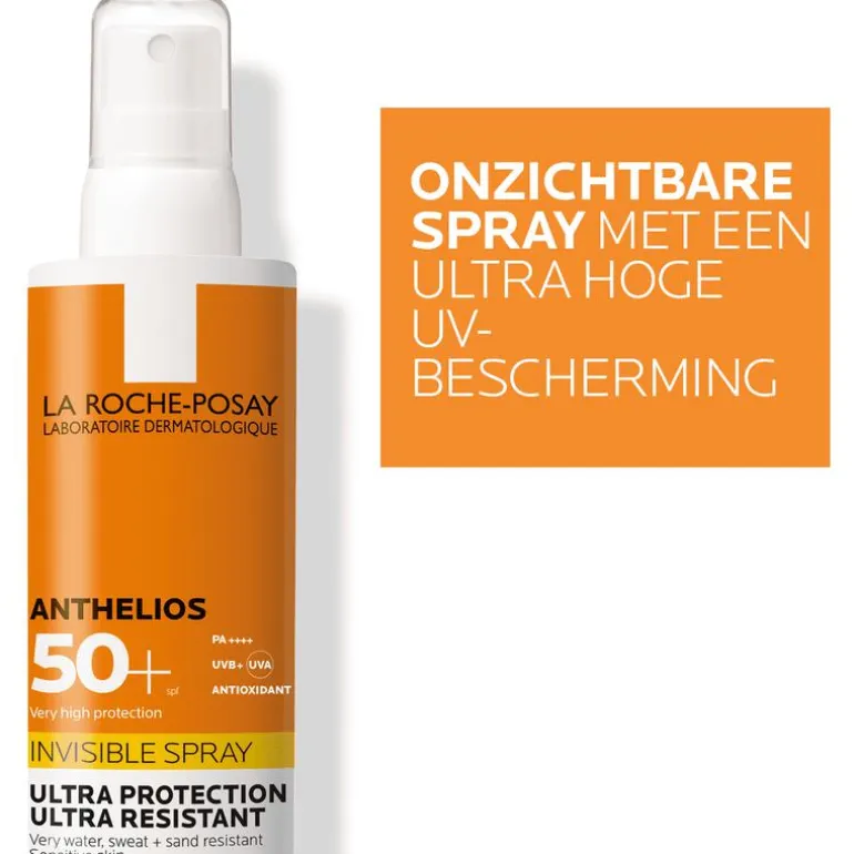 La Roche-Posay Anthelios Onzichtbare Zonnebrandpray SPF50+ 200 ML