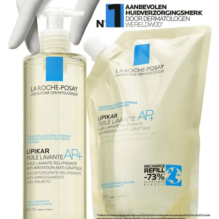La Roche-Posay Lipikar Reinigingsolie AP+ Navulling 400ML
