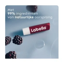 Labello Blackberry Shine Lippenbalsem 24u Hydratatie Bordeauxrood 1 Stuk