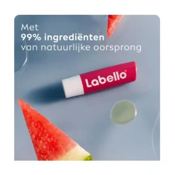 Labello Watermelon Shine Lippenbalsem 24u Hydratatie Roze 1 Stuk