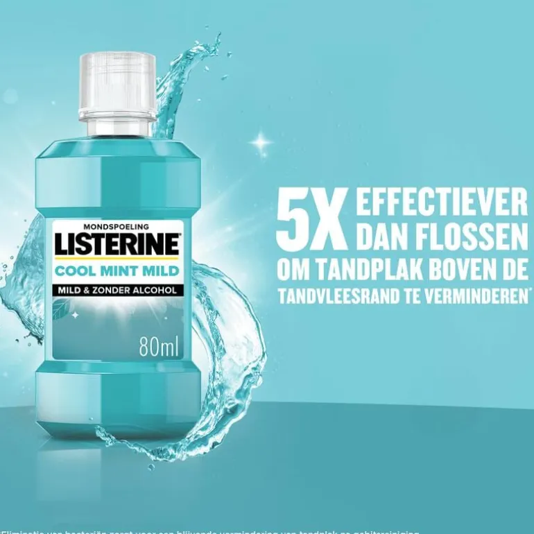 Listerine Mondwater Cool Mint Milde Smaak 80 ML