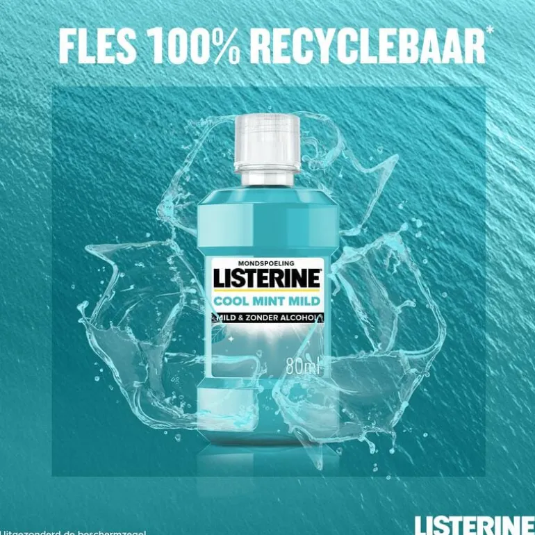 Listerine Mondwater Cool Mint Milde Smaak 80 ML