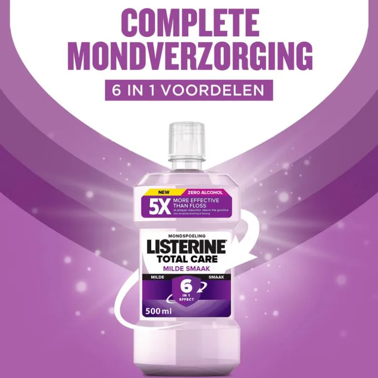 Listerine Total Care Extra Mild Mondwater - 500ML