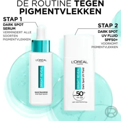 L'Oréal Bright Reveal Dark Spot UV Fluid Moisturizer met SPF50 50ML
