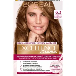 L'Oréal Paris Excellence Crème Verzorgende Crèmekleuring 6.30 Donker Goudblond