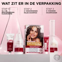 L'Oréal Paris Excellence Crème Verzorgende Crèmekleuring 3 Donkerbruin