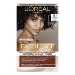 L'Oréal Paris Excellence Universal Nudes Permanente Haarverf 1U Zwart
