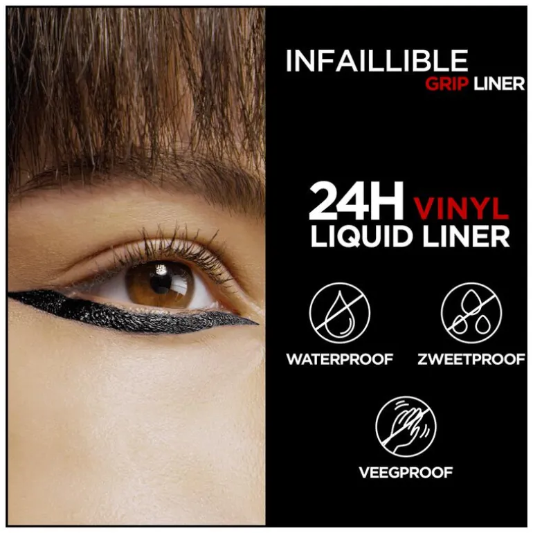 L'Oréal Paris Infaillible 24H Vinyl Liquid Liner Zwart Eyeliner