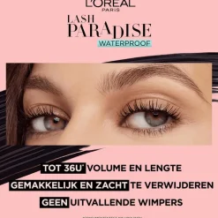 L'Oréal Paris Lash Paradise Volume Mascara Waterproof Zwart