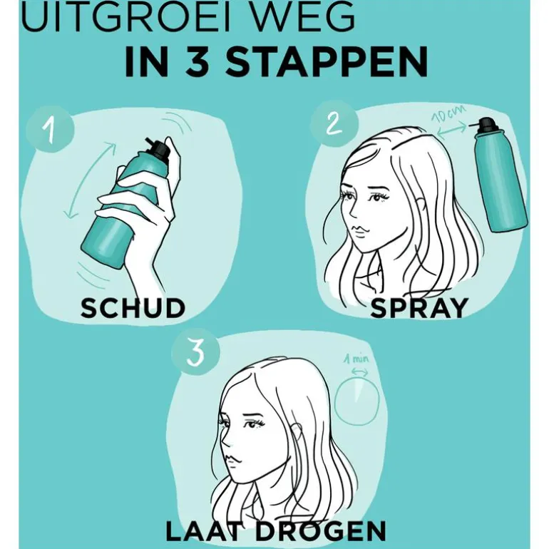 L'Oréal Paris Magic Retouch Camouflerende Uitgroeispray Middenbruin 75 ML