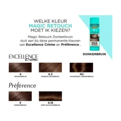L'Oréal Paris Magic Retouch Camouflerende Uitgroeispray Donkerbruin 75 ML