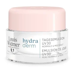 Louis Widmer Hydraderm Dagemulsie UV SPF30 Zonder Parfum 50 ML