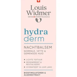 Louis Widmer Hydraderm Nachtbalsem Licht Geparfumeerd 50 ML
