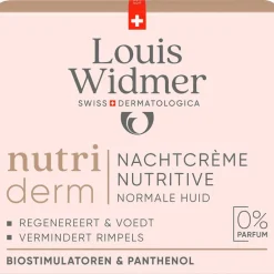 Louis Widmer Nutriderm Nachtcrème Nutritive Zonder Parfum 50 ML