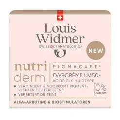 Louis Widmer nutriderm Pigmacare Dagcrème UV 50+ Zonder Parfum 50 ML