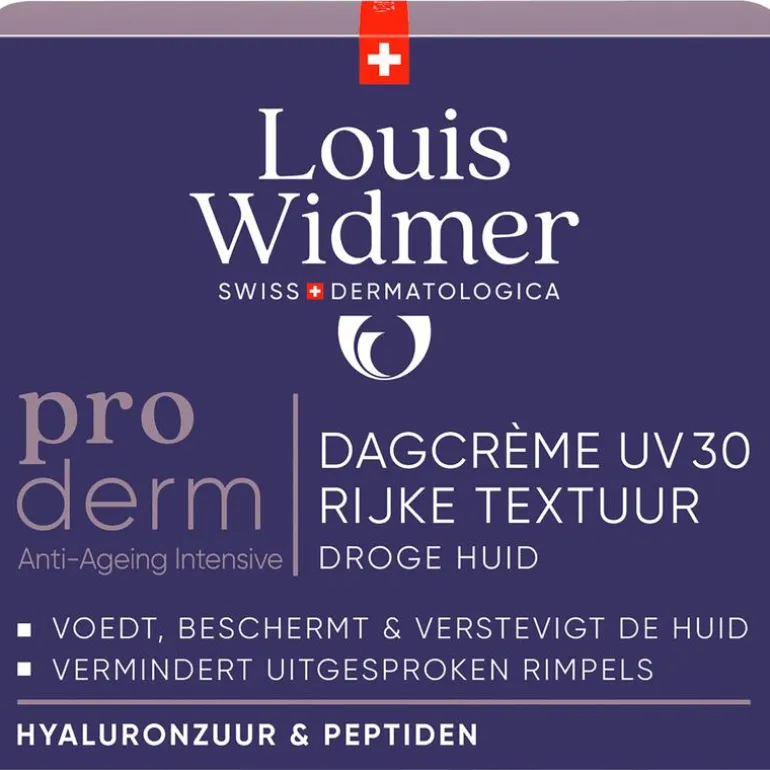 Louis Widmer Proderm Dagcrème Rijke Textuur SPF30 Licht Geparfumeerd 50 ML