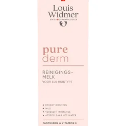 Louis Widmer Purederm Reinigingsmelk Licht Geparfumeerd 200 ML
