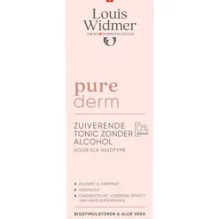 Louis Widmer Purederm Tonic Zonder Alcohol Zonder Parfum 200 ML