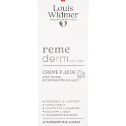 Louis Widmer Remederm Crème Fluide Zonder Parfum 200 ML