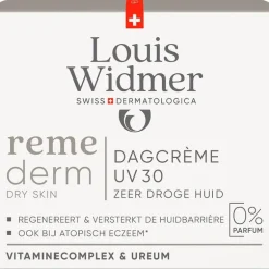 Louis Widmer Remederm Dagcrème UV SPF30 Zonder Parfum 50 ML