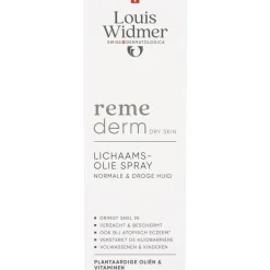 Louis Widmer Remederm Lichaamsolie Spray 150 ML
