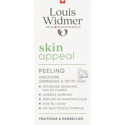 Louis Widmer Skinappeal Peeling Zonder Parfum 50 ML