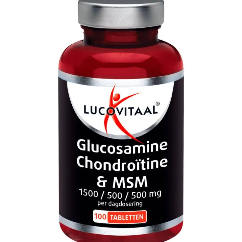 Lucovitaal Glucosamine Chondroïtine MSM 1500/ 500 mg tabletten 100 stuks pot