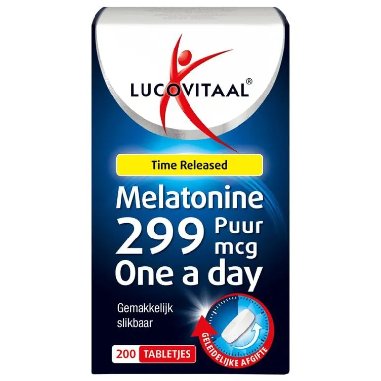 Lucovitaal Melatonine 299mcg Time Released 200 st