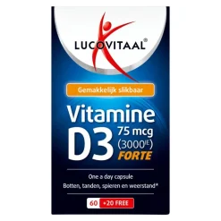 Lucovitaal Vitamine D3 75 mcg Capsules 80 stuks