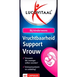 Lucovitaal Vruchtbaarheid Support Vrouw 60 softgels