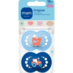 MAM Original Fopspenen 16+ maanden Blue 2 stuks