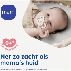 MAM Supreme Fopspenen 0-6 maanden Uni 2 stuks