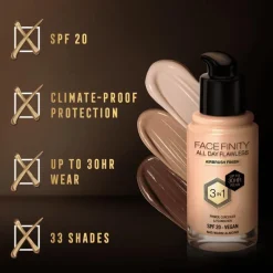 Max Factor Facefinity Foundation Warm Almond/C45 30 ML
