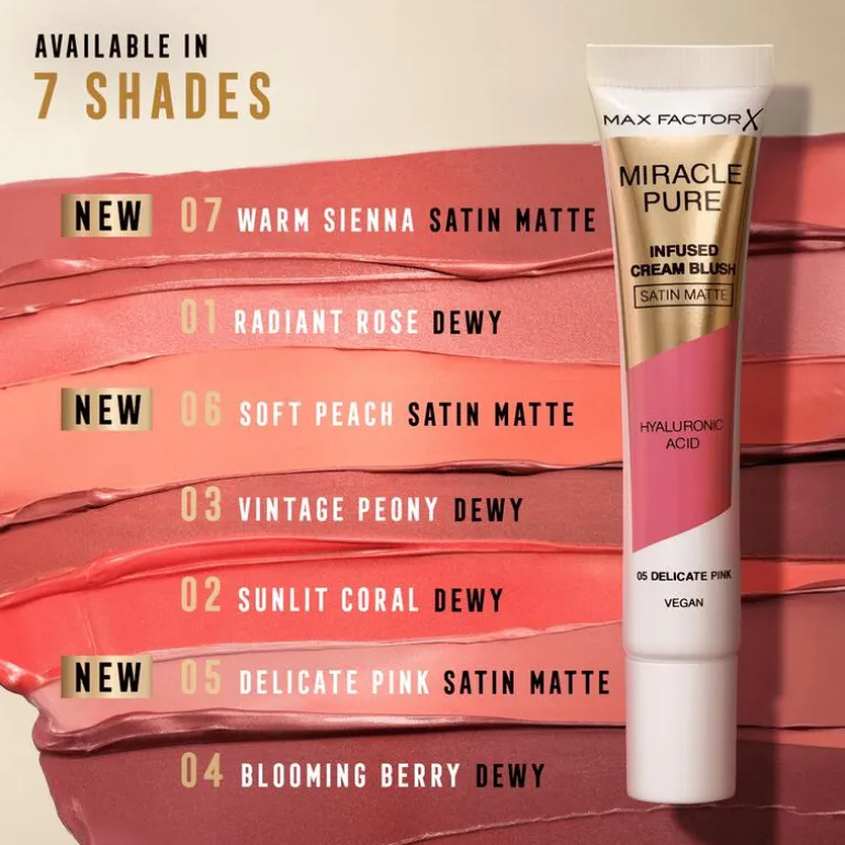 Max Factor Miracle Pure Cream Blush 05 Delicate Pink 15 ML