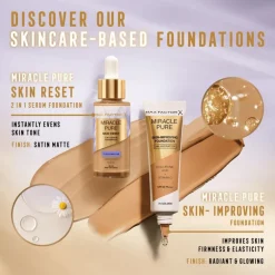 Max Factor Miracle Pure Serum Foundation 95-100 Deep To Very Deep 30 ML