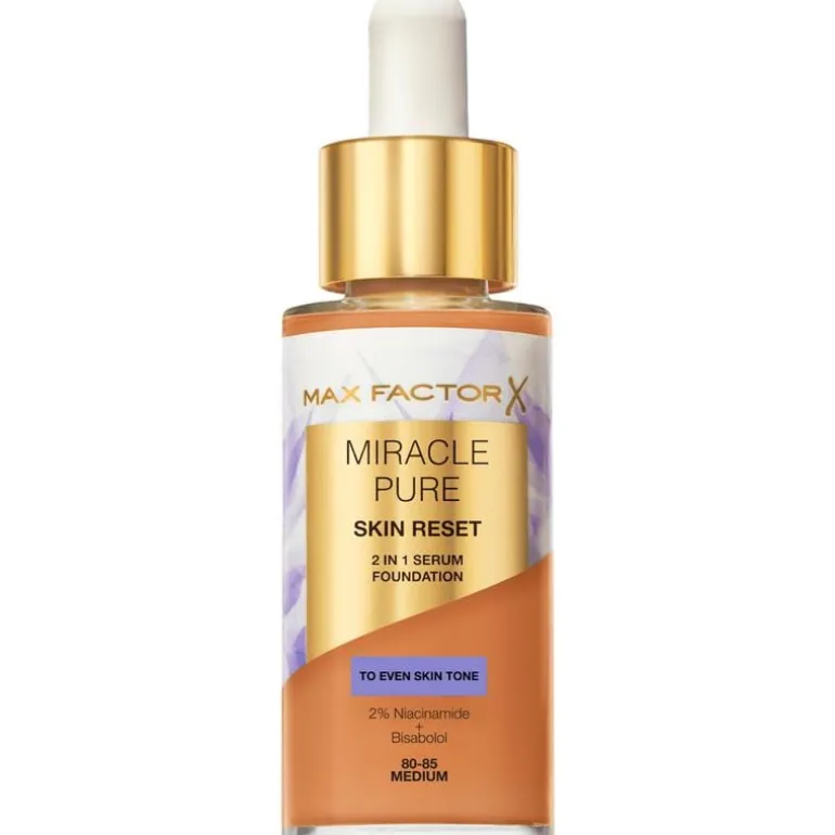 Max Factor Miracle Pure Serum Foundation 80-85 Medium 30 ML