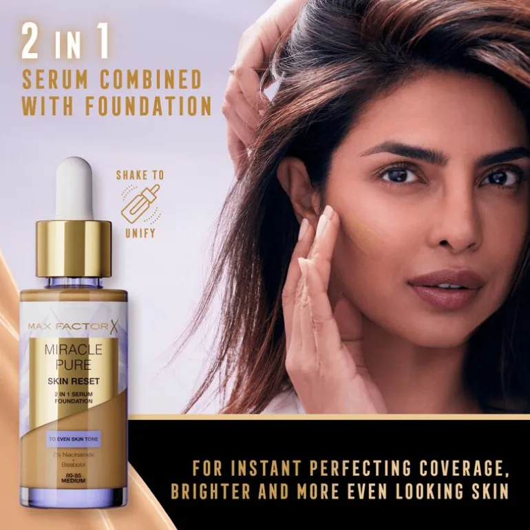 Max Factor Miracle Pure Serum Foundation 80-85 Medium 30 ML