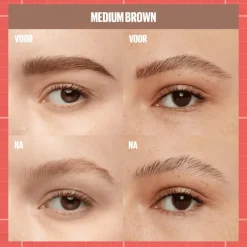 Maybelline New York BUILD A BROW Wenkbrauwpen/fixeergel 257 Medium Brown