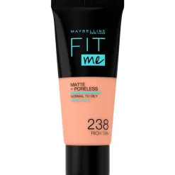 Maybelline New York Fit Me Matte + Poreless Foundation 238 Rich Tan 30 ML