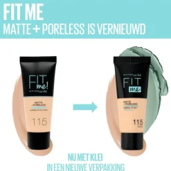 Maybelline New York Fit Me Matte + Poreless Foundation 107 Rose Beige