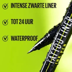 Maybelline New York Tattoo Eyeliner Ink Pen Zwart