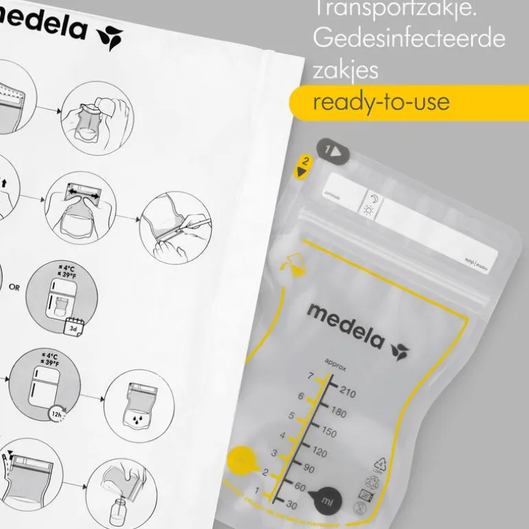 Medela Moedermelkbewaarzakjes met schenktuit 25 stuks