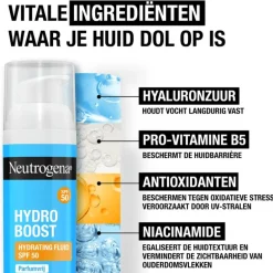 Neutrogena Hydro Boost Hydrating Fluid Dagcrème SPF50 Alle Huidtypen 50 ML