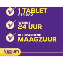 Nexium Control 14 Tabletten Voor brandend maagzuur