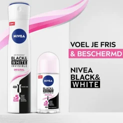 NIVEA Black & White Invisible Original Deodorant Spray 200 ML