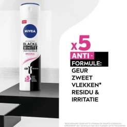 NIVEA Black & White Invisible Original Deodorant Spray 200 ML